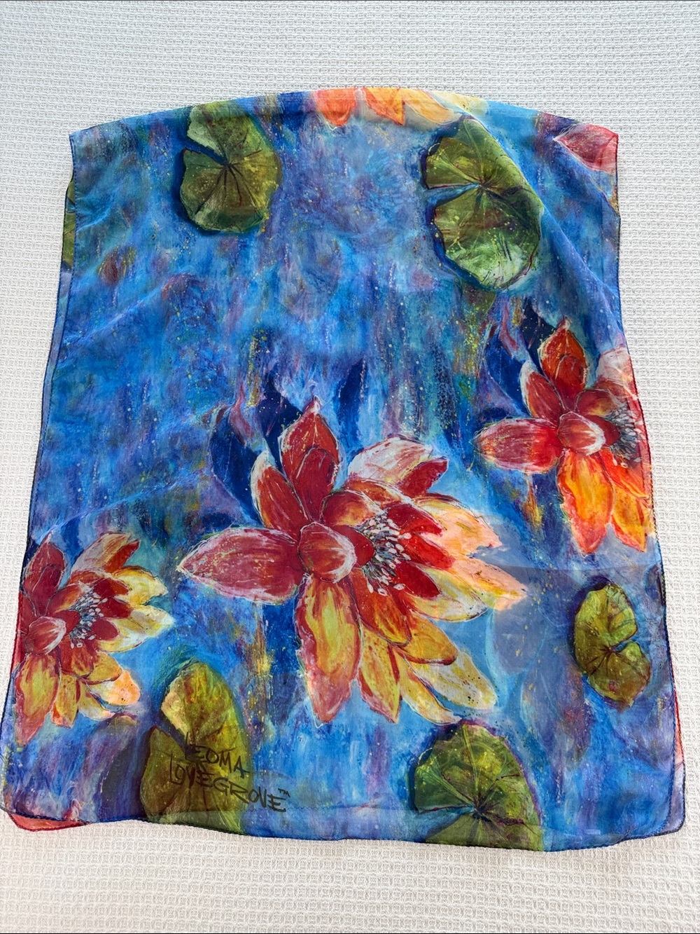 Leoma Lovegrove tropical floral print scarf